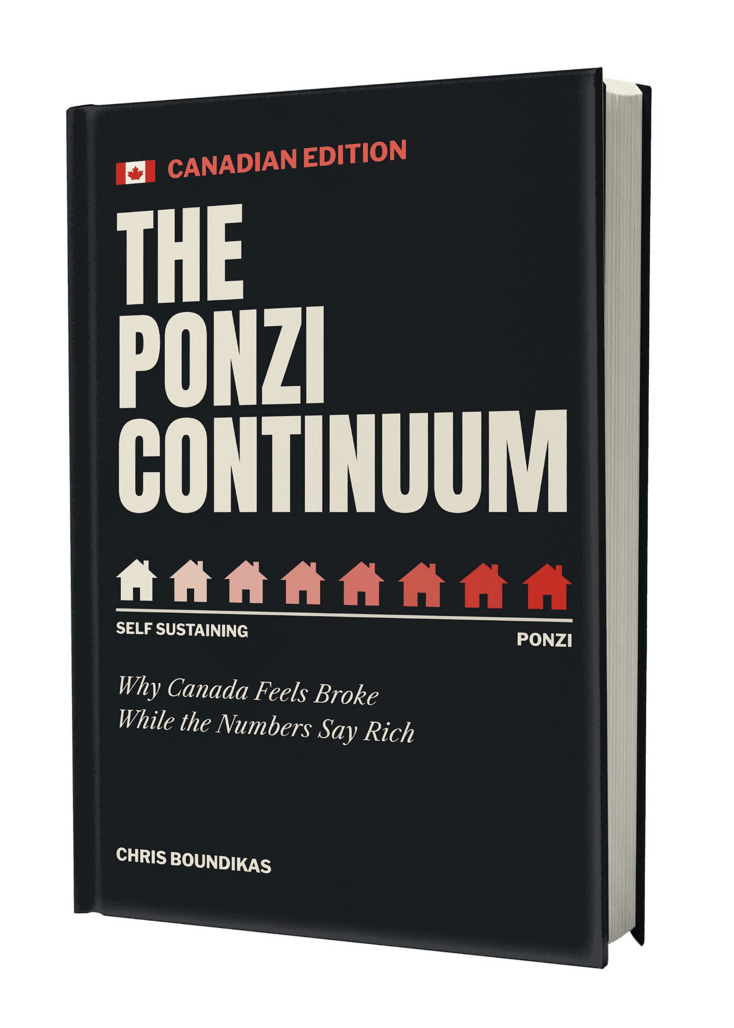Canadian edition cover of The Ponzi Continuum