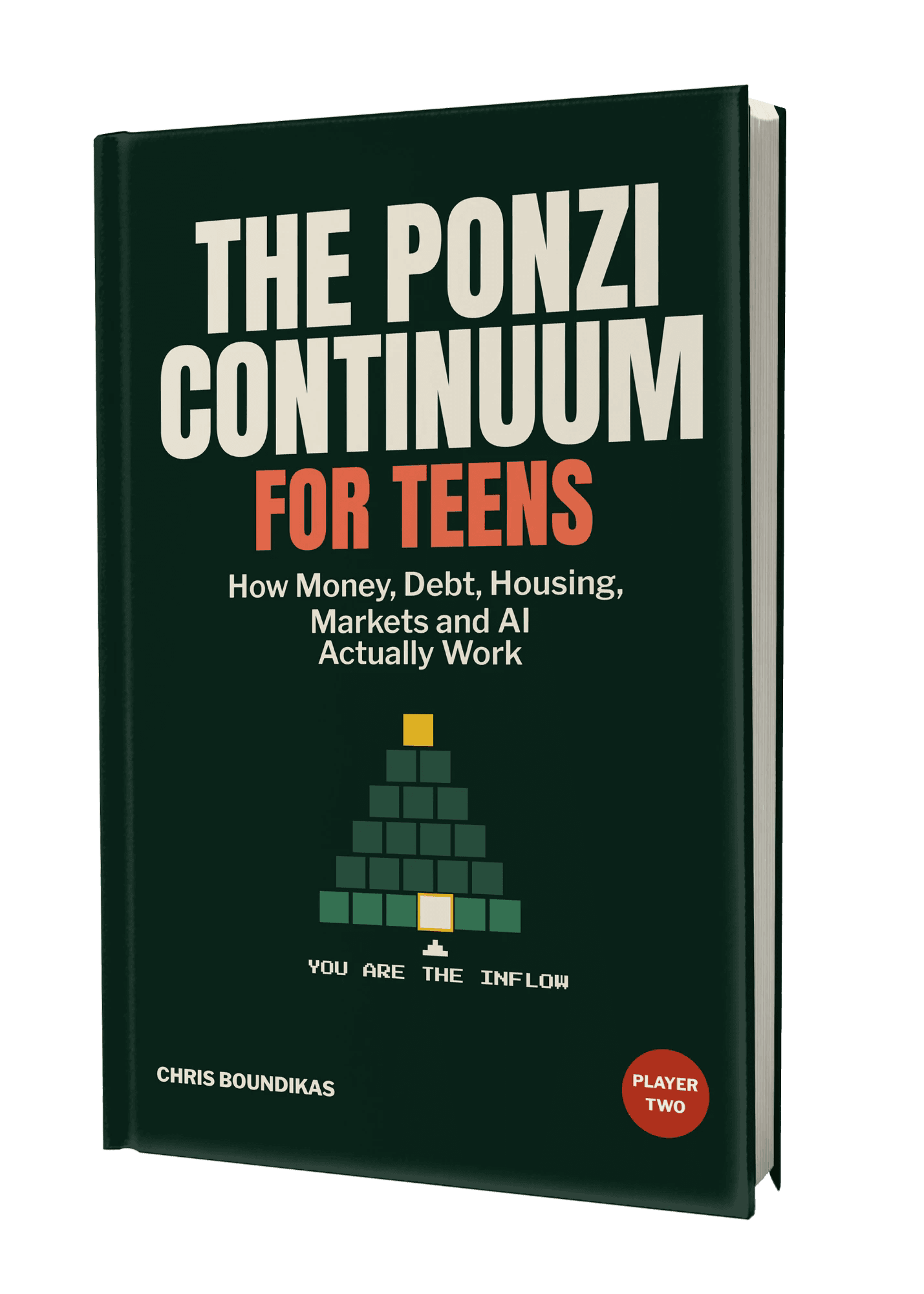 The Ponzi Continuum for Teens: How Money, Debt, Housing, Markets and AI Actually Work (Player Two Edition), book cover